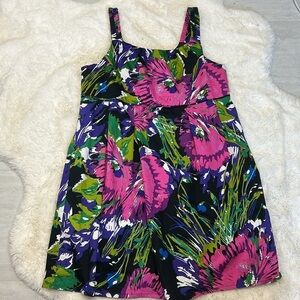 Lane Bryant Women’s Colorful Floral Summer Sleeveless Dress Size 22